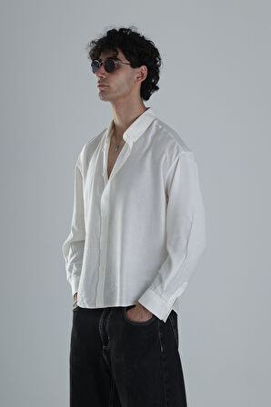 Kırık Beyaz Tensel Gömlek COC1391