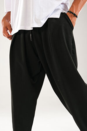 Siyah Pileli Yarım Şalvar COC1340