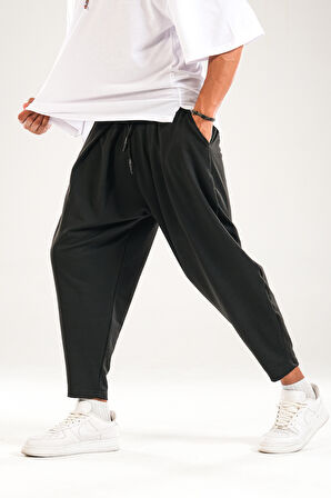 Siyah Pileli Yarım Şalvar COC1340