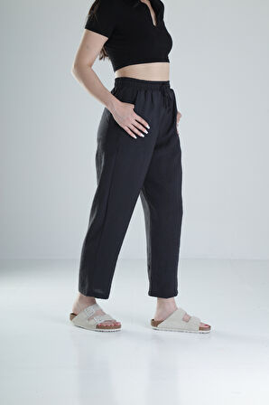 Tensel Kumaş Siyah Pantolon COC1321