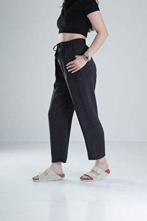 Tensel Kumaş Siyah Pantolon COC1321