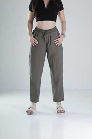 Tensel Kumaş Haki Pantolon COC1320