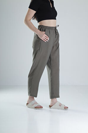 Tensel Kumaş Haki Pantolon COC1320