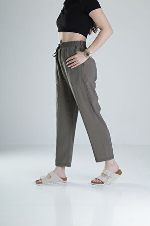 Tensel Kumaş Haki Pantolon COC1320