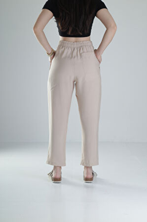 Tensel Kumaş Bej Pantolon COC1319