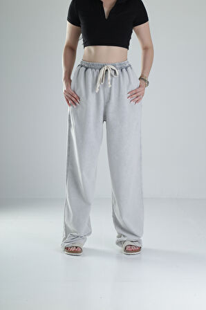 Oversize Yıkamalı Gri Eşofman COC1316