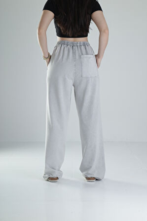 Oversize Yıkamalı Gri Eşofman COC1316