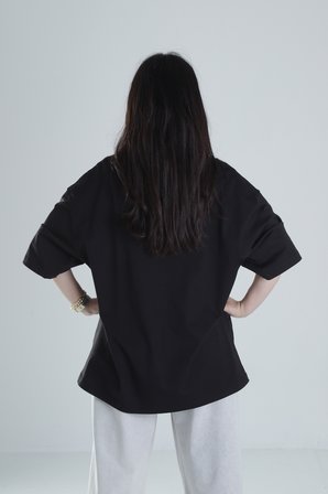 Oversize Siyah T-Shirt COC1315