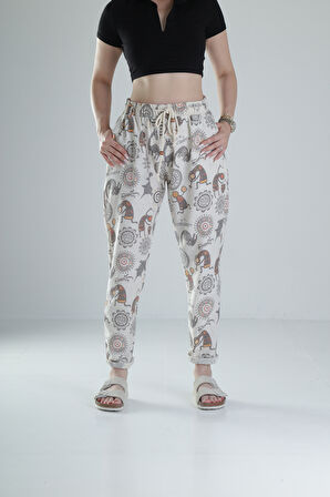 Cocopelli Desenli Baget Pantolon COC1310