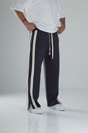 Şeritli Yırtmaç Detaylı Antrasit Eşofman COC1498