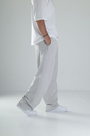 Boyalı Gri Oversize Eşofman COC1483