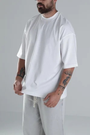 Beyaz Oversize T-Shirt COC1482