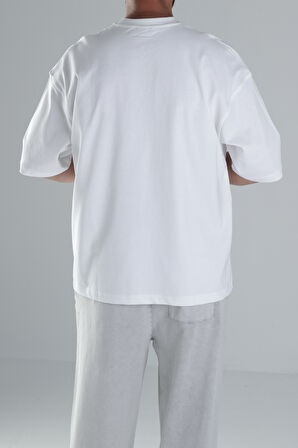 Beyaz Oversize T-Shirt COC1482