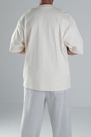 Bej Oversize T-Shirt COC1481