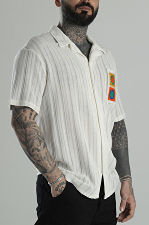 Örme Cep Detaylı Gömlek COC1450