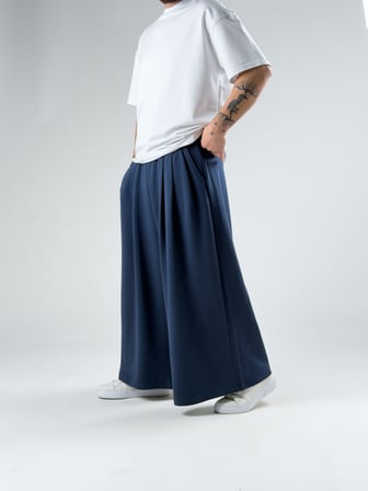 Oversize Samurai Lacivert Erkek Pantolon COC2908