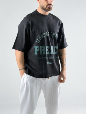 Siyah Preach Erkek T-Shirt COC2998