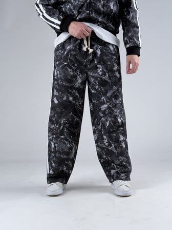 Paraşüt Kumaş Siyah Baggy Pantolon COC3043-1