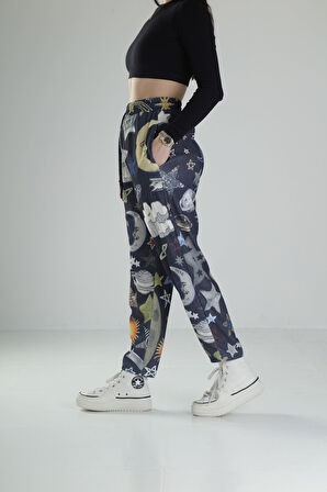 Gezegen Desenli Baget Pantolon COC1676