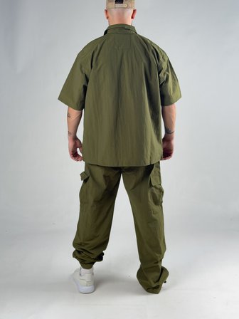 Haki Oversize Erkek Paraşüt Takım COC3082