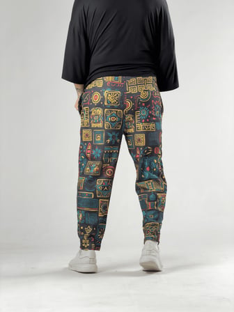 Desenli Erkek Baget Pantolon COC3105