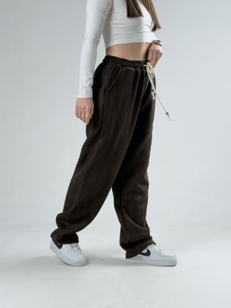 Acı Kahve Kaşe Baggy Pantolon COCK0001