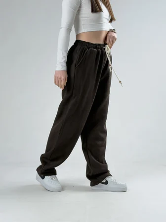 Acı Kahve Kaşe Baggy Pantolon COCK0001