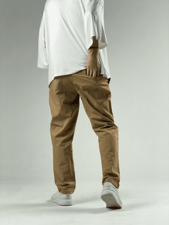 Regular Paraşüt Kumaş Kahve Erkek Pantolon COC3166