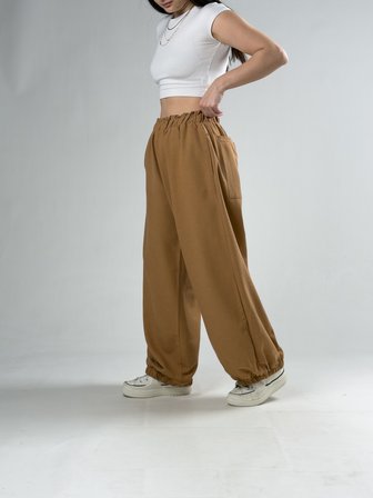 Kahverengi Kadın Oversize Pantolon COC3175