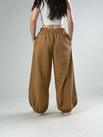 Kahverengi Kadın Oversize Pantolon COC3175