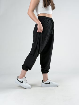 Bürümcük Siyah Kadın Jogger Pantolon COC3180