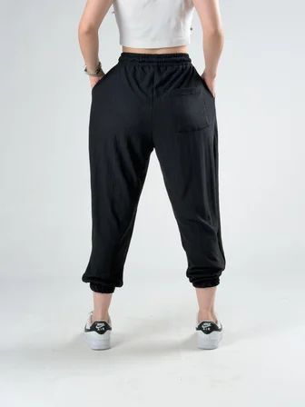Bürümcük Siyah Kadın Jogger Pantolon COC3180