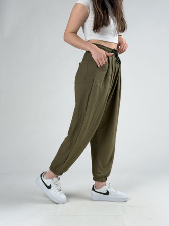 Bürümcük Haki Kadın Jogger Pantolon COC3181