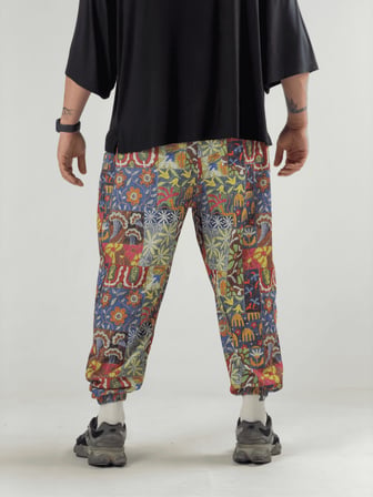 Nakış Desenli Erkek Jogger Pantolon COC3223