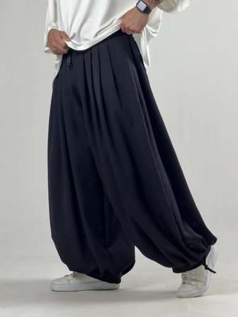 Süper Oversize Siyah Erkek Jogger Pantolon COC3233