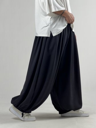 Süper Oversize Siyah Erkek Jogger Pantolon COC3233