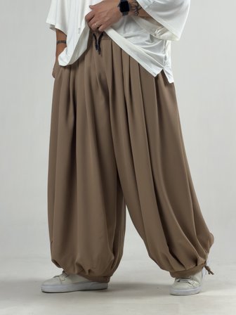 Süper Oversize Taba Erkek Jogger Pantolon COC3235