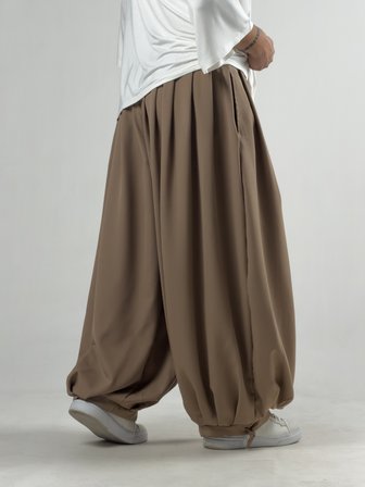 Süper Oversize Taba Erkek Jogger Pantolon COC3235
