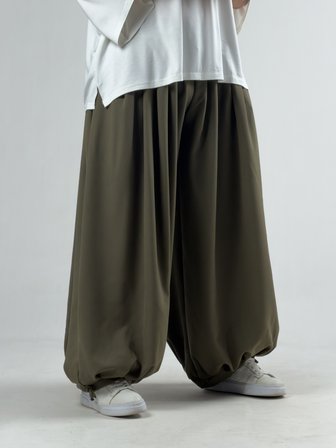 Süper Oversize Haki Erkek Jogger Pantolon COC3236