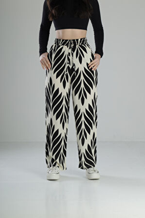Yaprak Desenli Baggy Pantolon COC1833