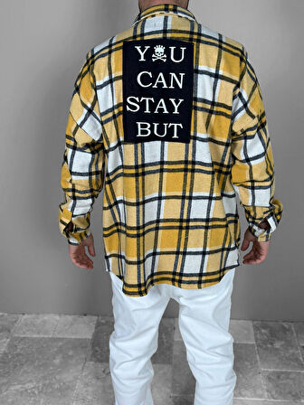 Siyah Çizgili Sarı Oduncu Gömlek COC1977