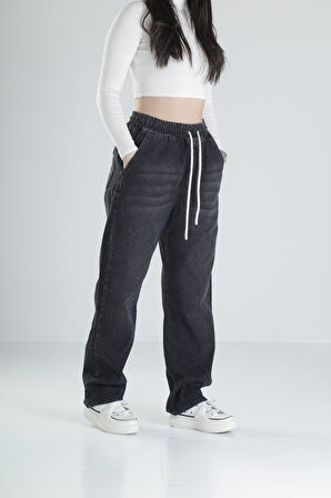 Siyah Baggy Kot Pantolon COC1972