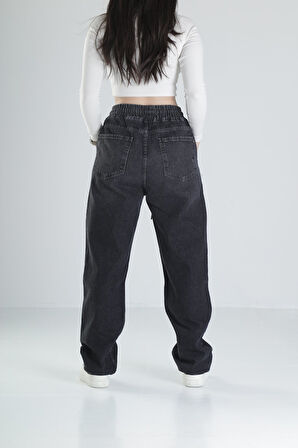 Siyah Baggy Kot Pantolon COC1972