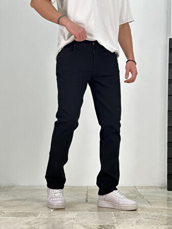 Premium Kalite Regular Kalıp Siyah Likralı Kot Pantolon COC1938