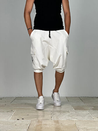 Premium Kalite Ekru Şalvar Şort COC1913