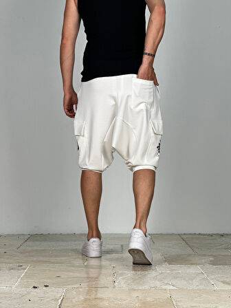 Premium Kalite Ekru Şalvar Şort COC1913