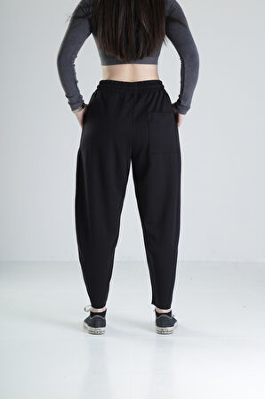 Likralı Siyah Tasarım Pantolon COC2027