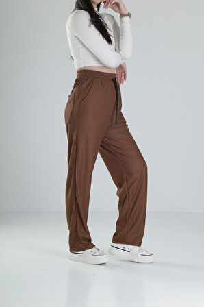 Kahverengi Fitilli Kumaş Pantolon COC2165