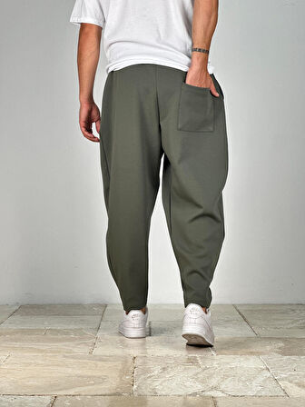 Yeşil Pileli Yarım Şalvar COC2137