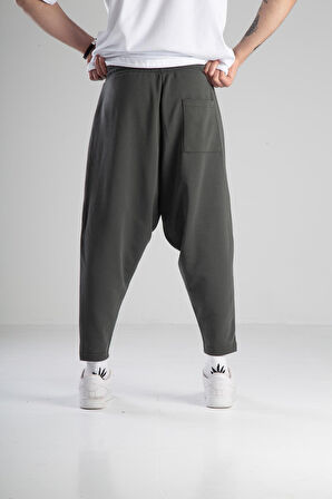 Haki Double Face Avangard Şalvar COC2131